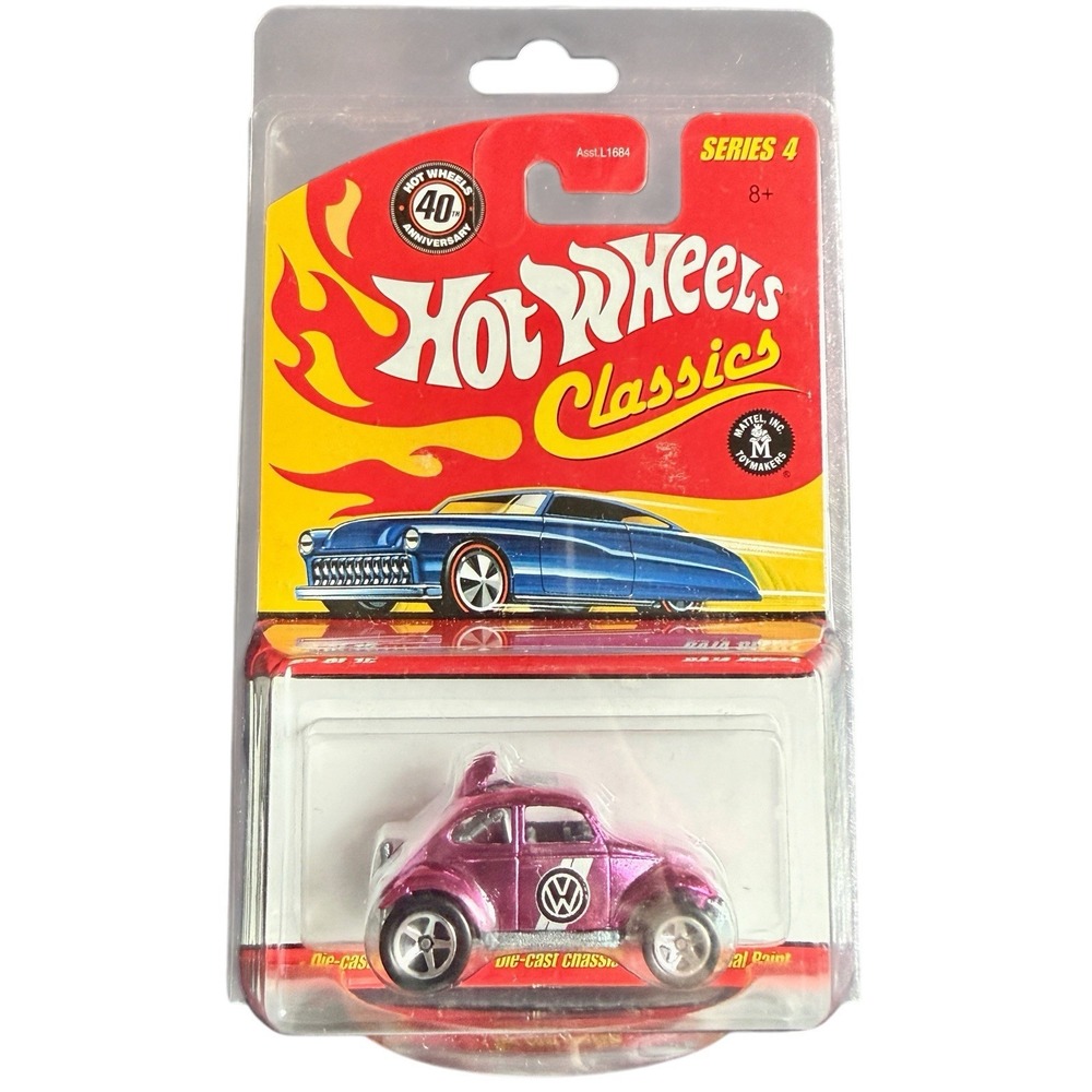 Hot Wheels Classics Series 4 Metallic Pink VW Baja Beetle 1:64 Diecast Car NEW